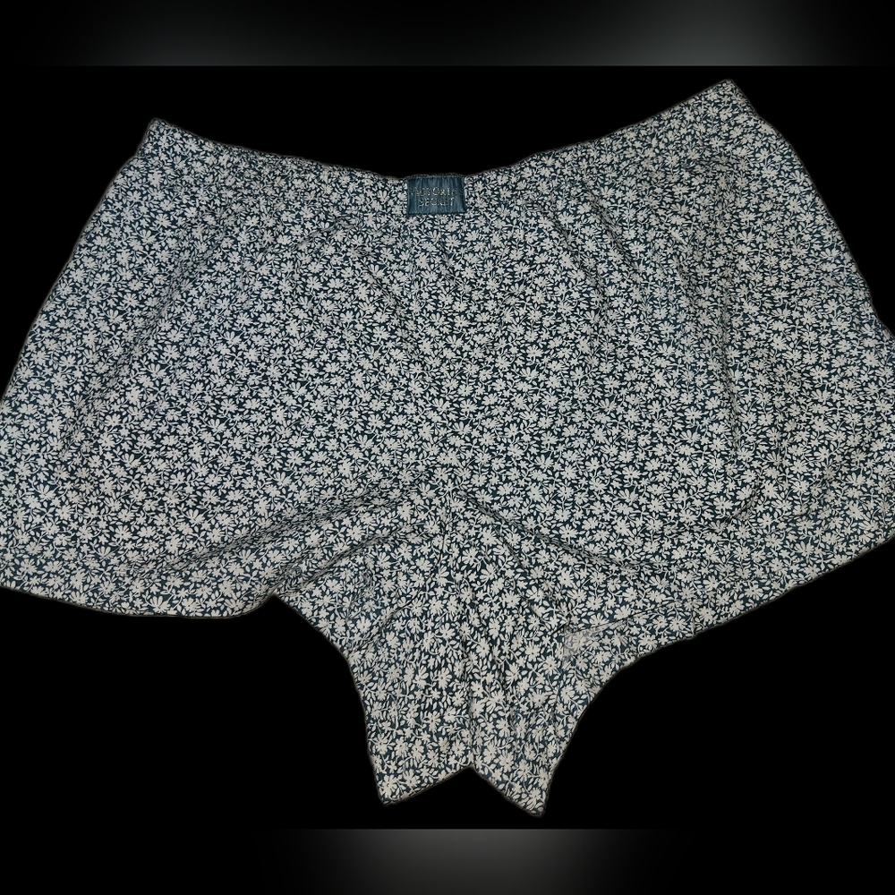 Victoria's Secret Blue and White Floral Sleep Shorts